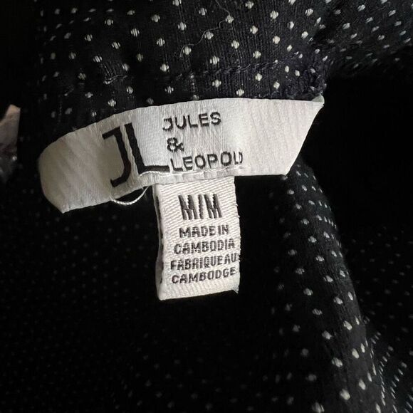 JL Jules & Leopold Micro Dot Stretch Trousers Pull on Pants, Women’s Medium - Picture 3 of 12